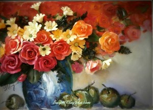 CAP129 - SaigonClayArt - Size 45X55 cm