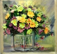 cap130_saigonclayart_daisyflowers_35x35