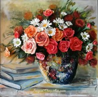 cap141_saigonclayart_orangerose_55x55cm