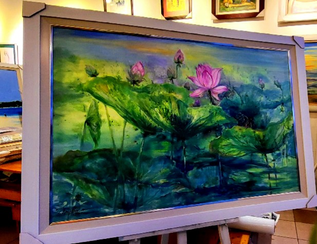 PinkLotus_1_AcrylicPainting_80x110